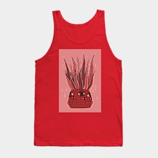 Red plant with eyes Tank Top